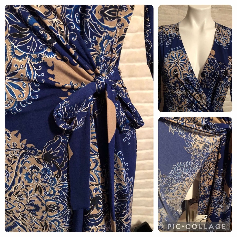 Like New BCBGMaxAzria Wrap Dress - Picture 2 of 2